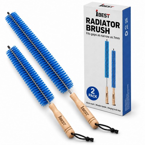 Radiator brush with - radiator,