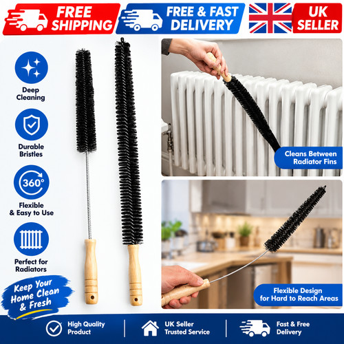 Radiator cleaning brush - radiator, long