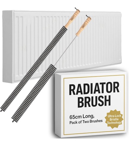 Radiator brush with - radiator,